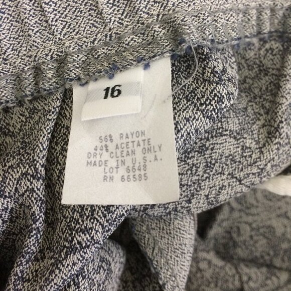 DC Perceptions Vintage Pants 1990s Trousers Harem Tapered NOS Pleated Gray 16 - Picture 4 of 6